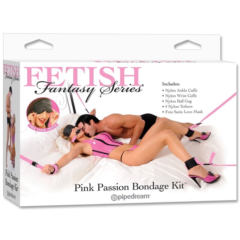 Manette BDSM con Pelliccia Fetish Fantasy Series — Rosa