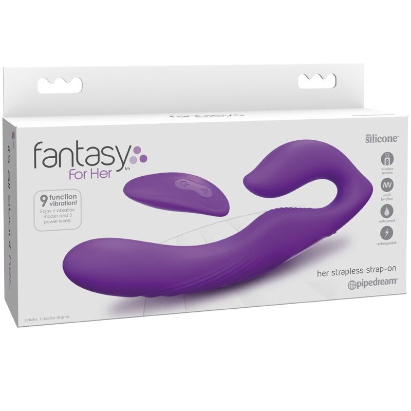 Body Harness Doppia Penetrazione Fantasy For Her Telecomando Viola