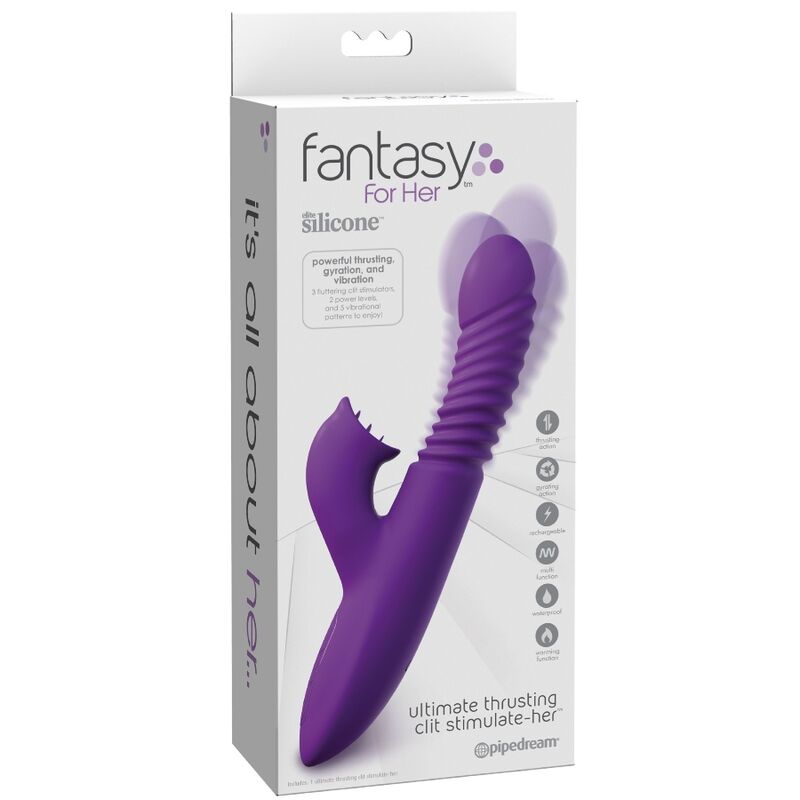 Stimolatore Clitoride Fantasy For Her Heat & Vibra — Viola