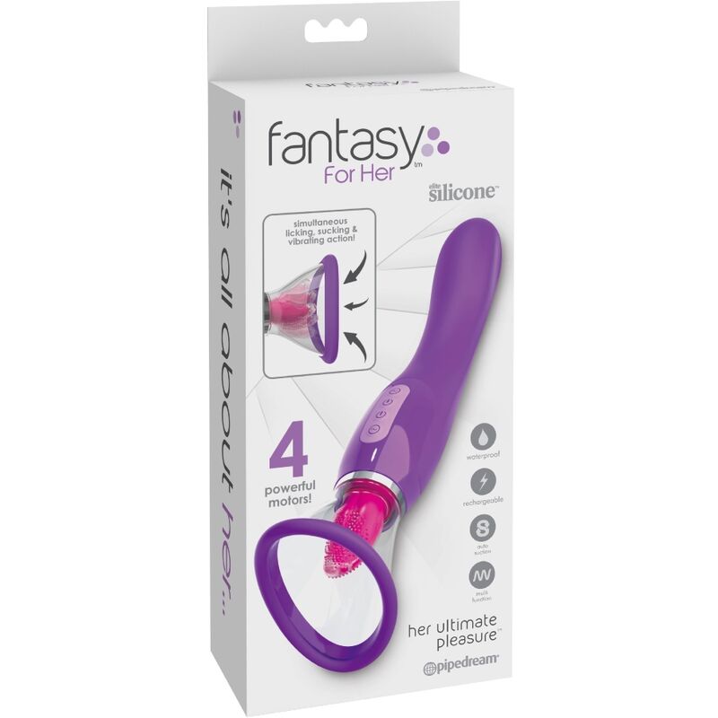 Stimolatore Clitorideo FANTASY FOR HER Linguetta Vibrante — Viola