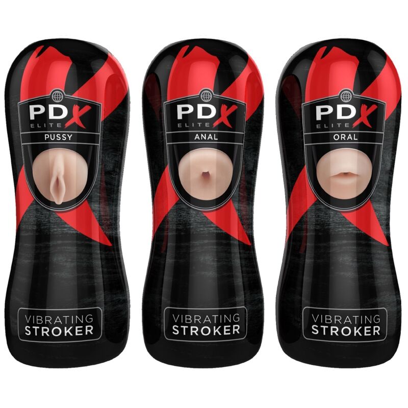 Kit Masturbatori Vibranti PDX Elite Set Stroker — 12 Pezzi