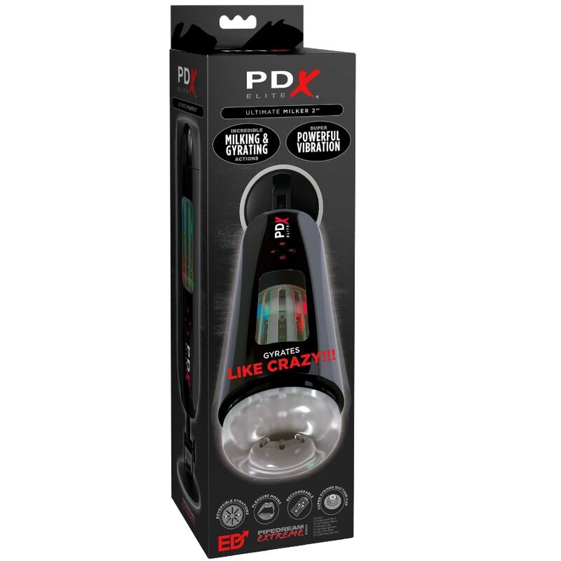 Masturbatore Maschile Rotante e Vibrante PDX Elite Ultimate Milker 2