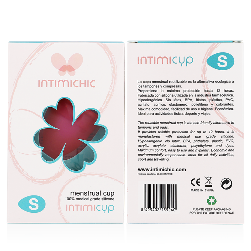 Coppetta Mestruale Riutilizzabile Intimichic Cup — Silicone, Taglia S
