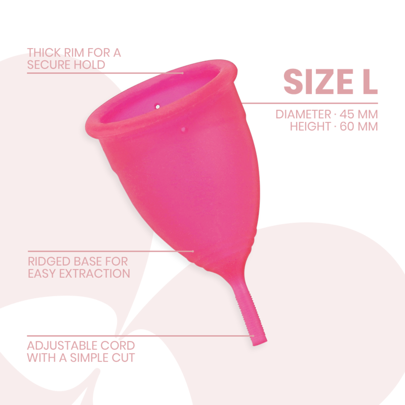 Coppetta Mestruale Riutilizzabile Intimichic Cup — Silicone, Taglia L