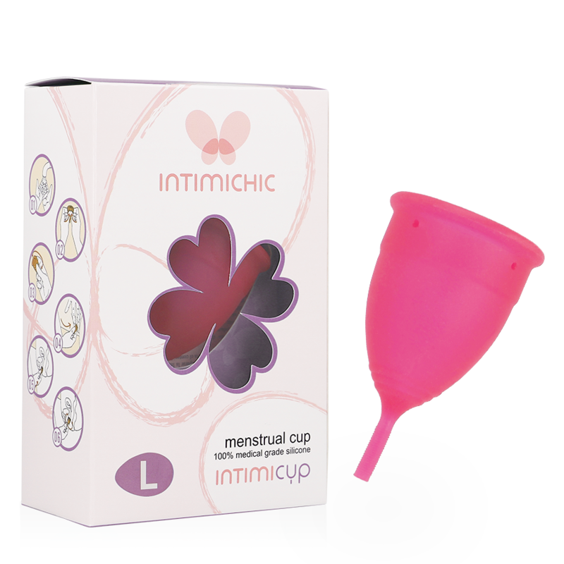 Coppetta Mestruale Riutilizzabile Intimichic Cup — Silicone, Taglia L