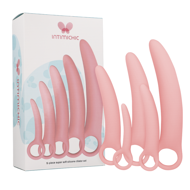 Set Dilatatori Vaginali Intimichic — Silicone Medico, 5 Pz