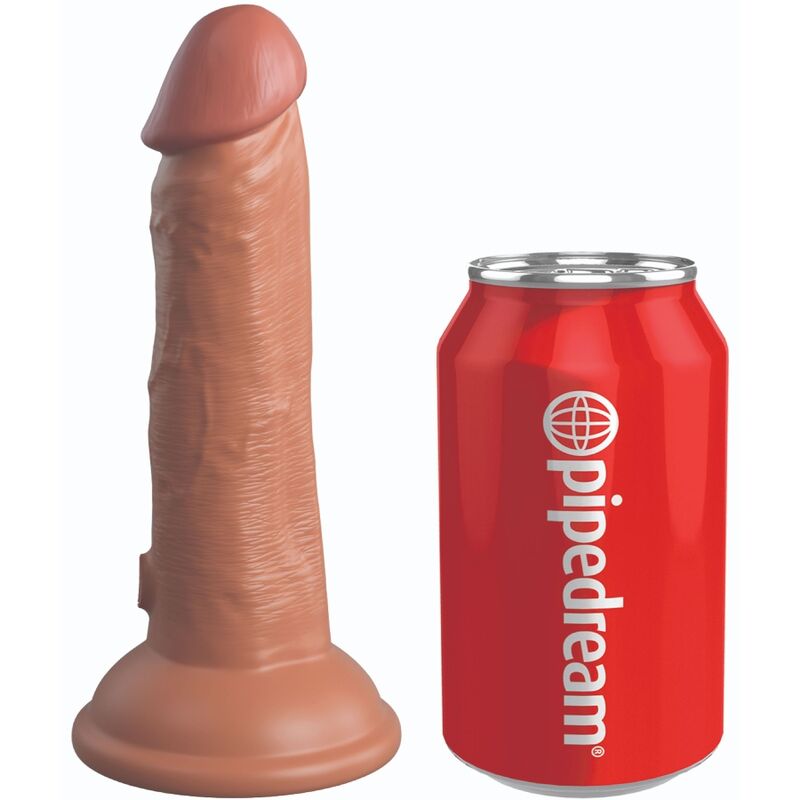 Dildo Realistico Silicone Dual Density King Cock Elite — 15 cm