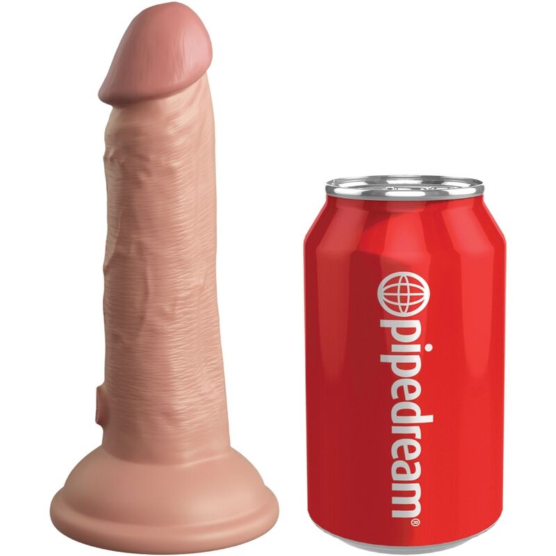 Dildo Realistico Silicone Dual Density King Cock Elite — 15 cm