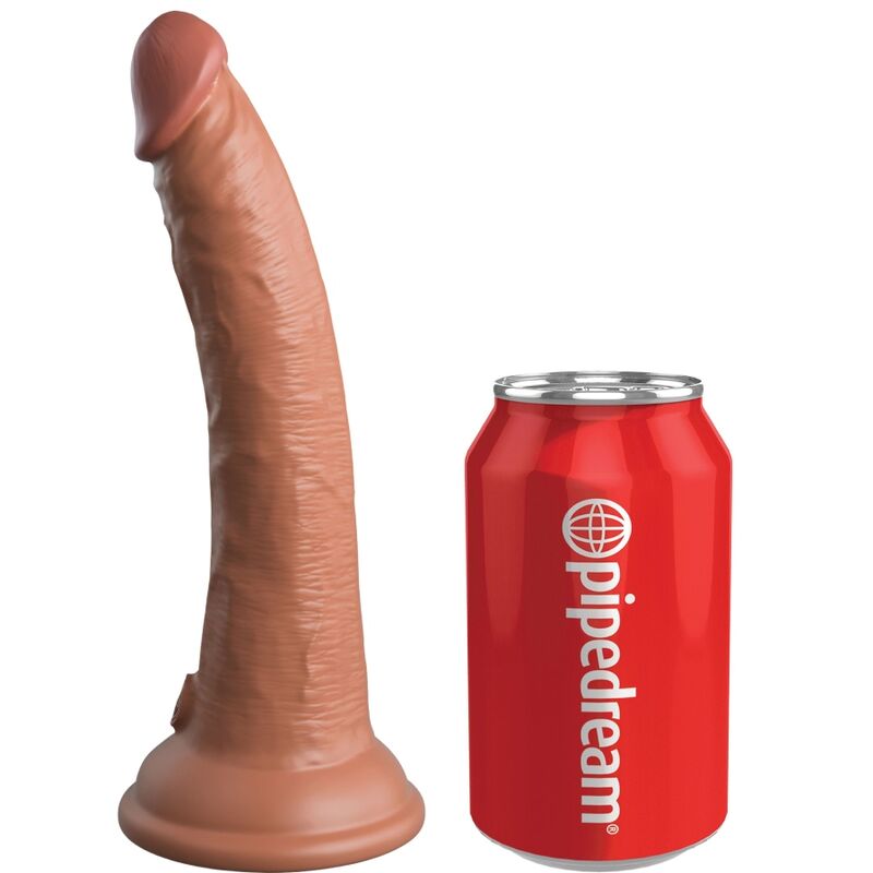 Dildo Realistico Silicone Doppia Densità King Cock Elite — 17,8 cm