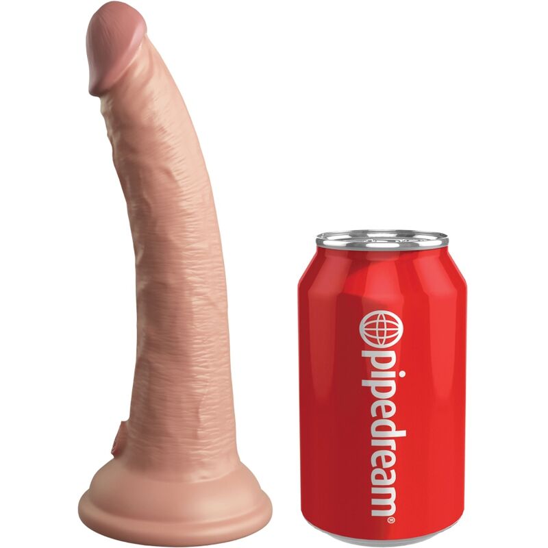 Dildo Realistico Silicone Dual Density King Cock Elite — 17,8 cm