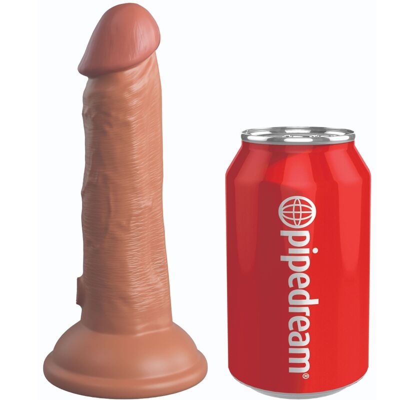 Dildo Realistico Vibrante King Cock Elite — Silicone 15 cm