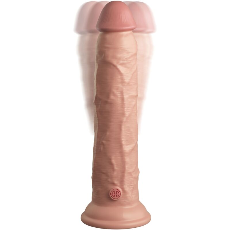 Dildo Realistico Vibrante con Telecomando King Cock Elite — 23 cm