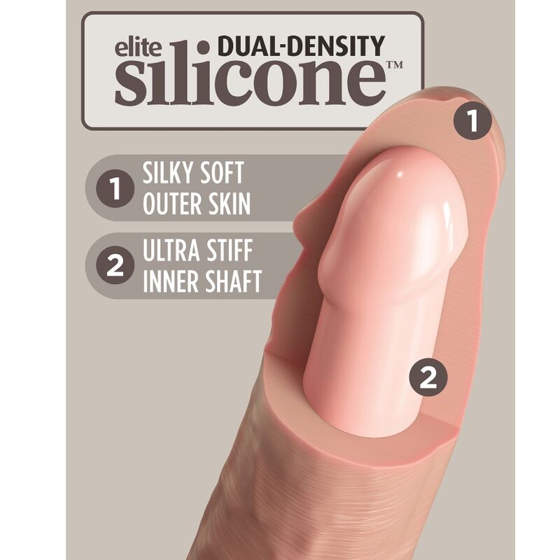 Imbracatura Strapless con Dildo King Cock Elite — 15,2 cm