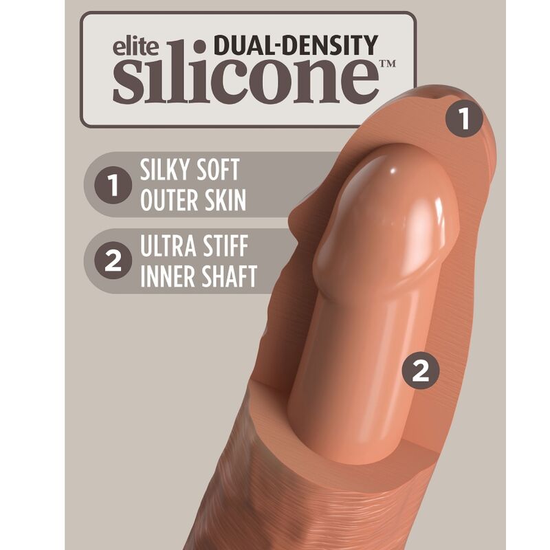 Imbracatura Strapless King Cock Elite — Dildo Silicone 17,8 cm