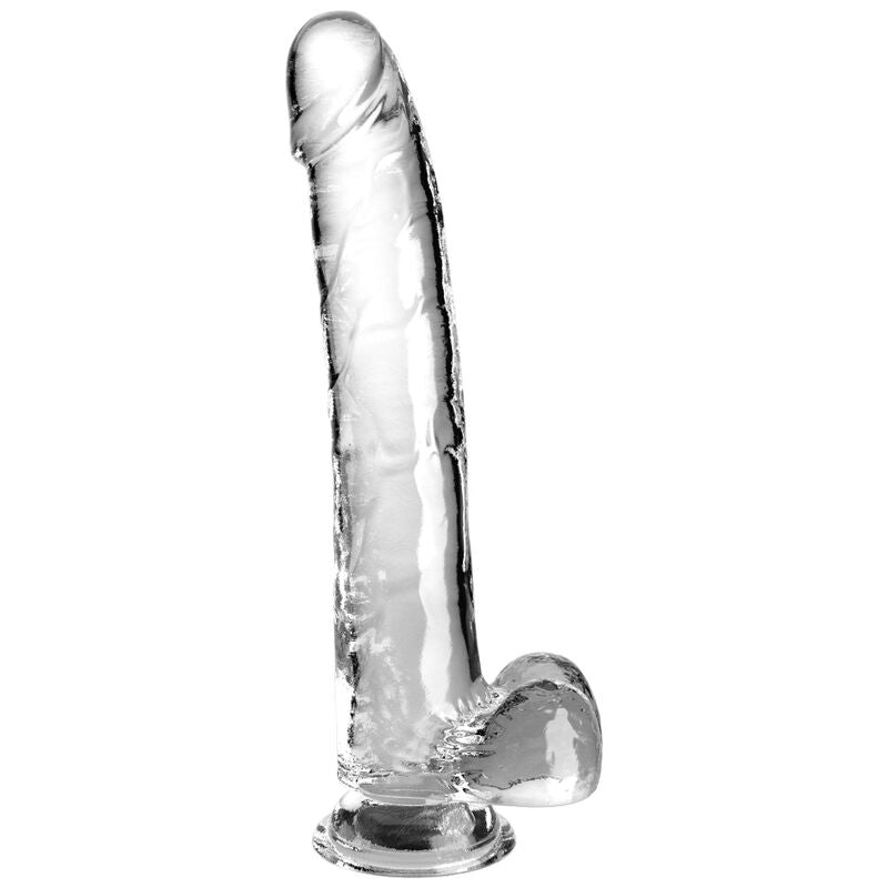 Dildo Realistico con Testicoli King Cock Clear — 24,8 cm