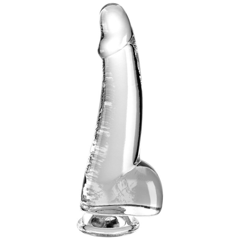 Dildo Realistico Trasparente King Cock Clear — 15,2 cm