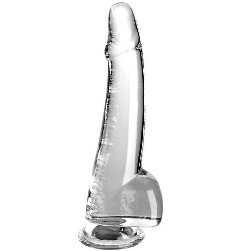 Dildo Realistico con Testicoli King Cock Clear — 19 cm