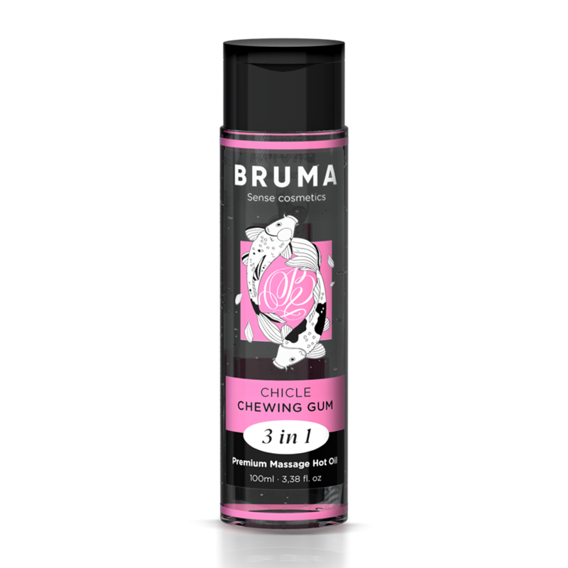 Olio da Massaggio Effetto Calore Bruma — Gusto Bubble Gum, 100 ml