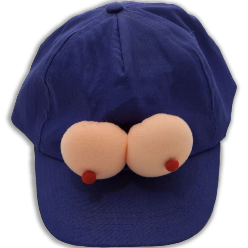 Cappello Erotico a Forma di Tette Diablo Picante — Blu