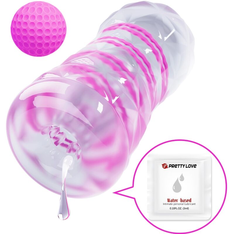 Masturbatore Maschile Rotante Pretty Love Fantasy — Trasparente