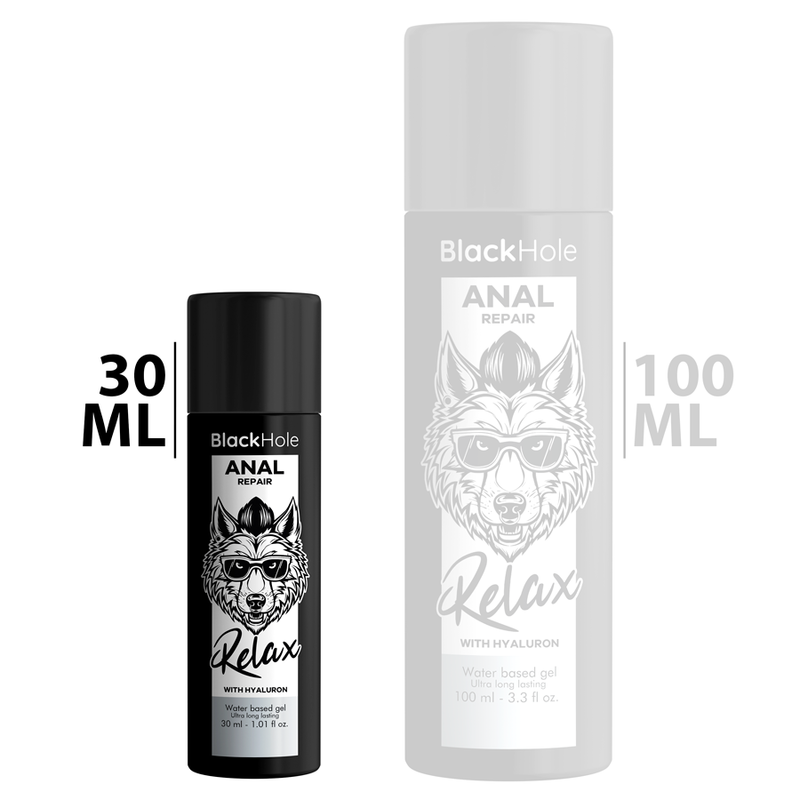 Lubrificante Anale Rilassante Black Hole — Base Acqua, 30 ml