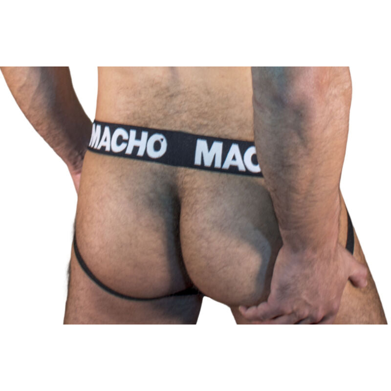 Jockstrap Semitrasparente Macho MX25NN — Nero, Taglia S