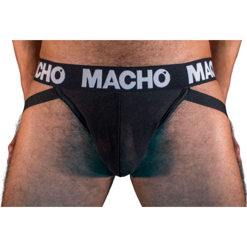 Jockstrap Semitrasparente Macho MX25NN — Nero, Taglia S