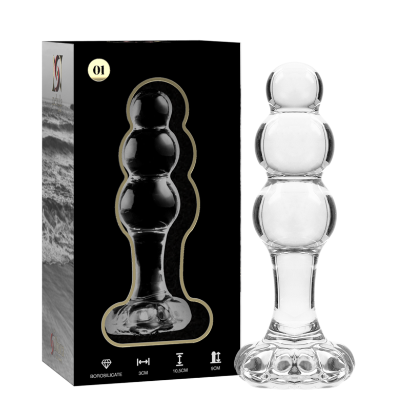 Plug Anale in Vetro Borosilicato Nebula Series Modello 1 — 10.5 cm