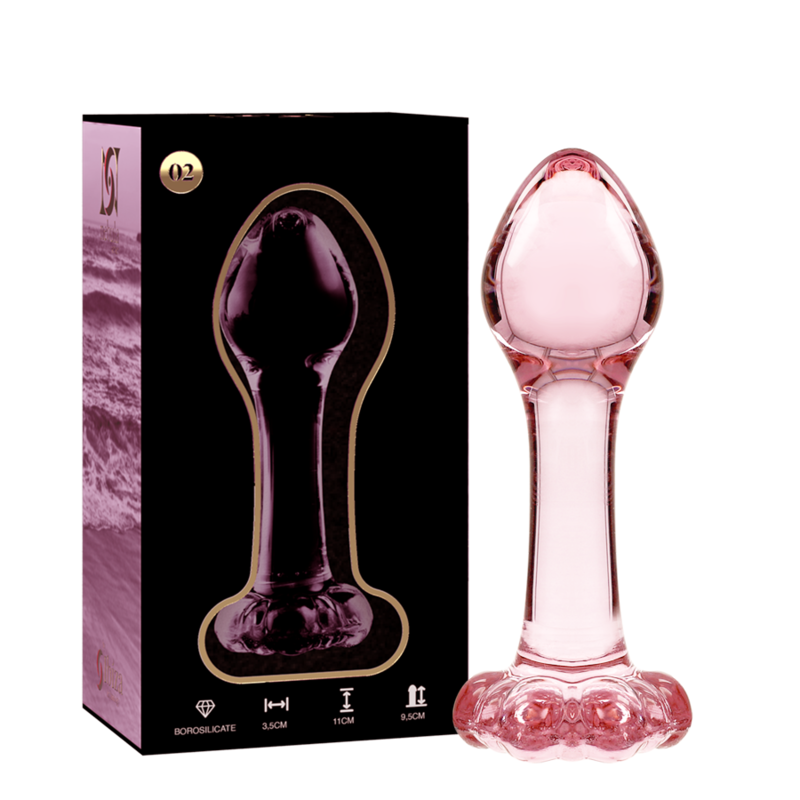 Plug Anale in Vetro Borosilicato Nebula Series Modello 2 — 11 cm