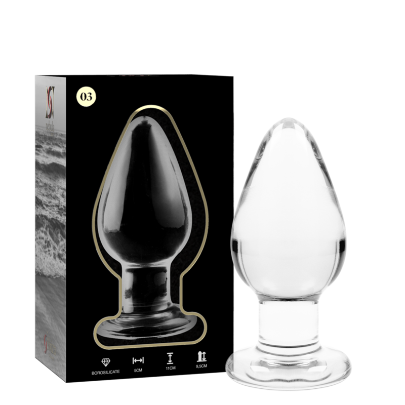 Plug Anale in Vetro Borosilicato Nebula Series Modello 3 — 11 cm