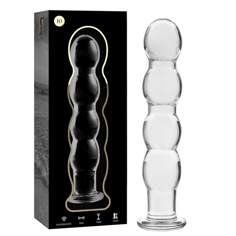 Plug Anale in Vetro Borosilicato Nebula Series Modello 10 — 16,5 cm