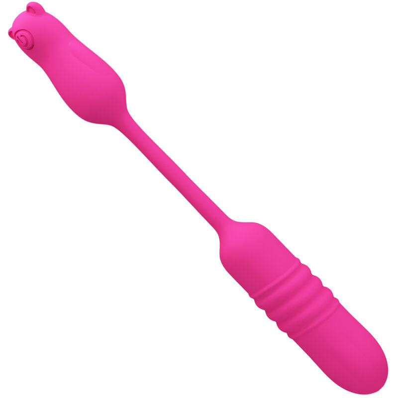 Uovo Vibrante Push in Silicone Pretty Love Nobikuma — Rosa