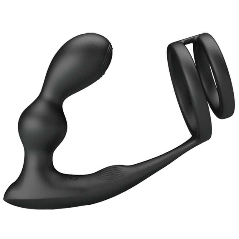 Anello Fallico con Plug Anale Vibrante Pretty Love Marshall — Telecomando