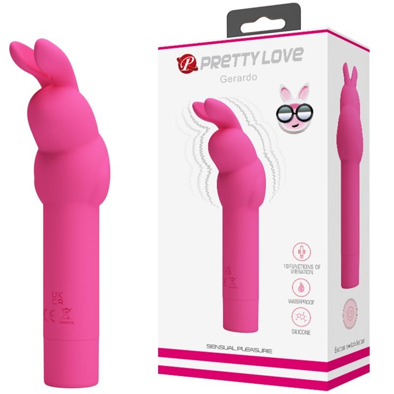 Vibratore Rabbit Pretty Love Gerardo — Silicone, 10 Modalità