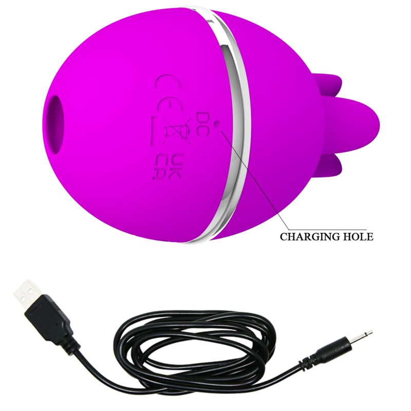 Stimolatore Vulvare Pulsante Pretty Love Gemini Ball — Viola