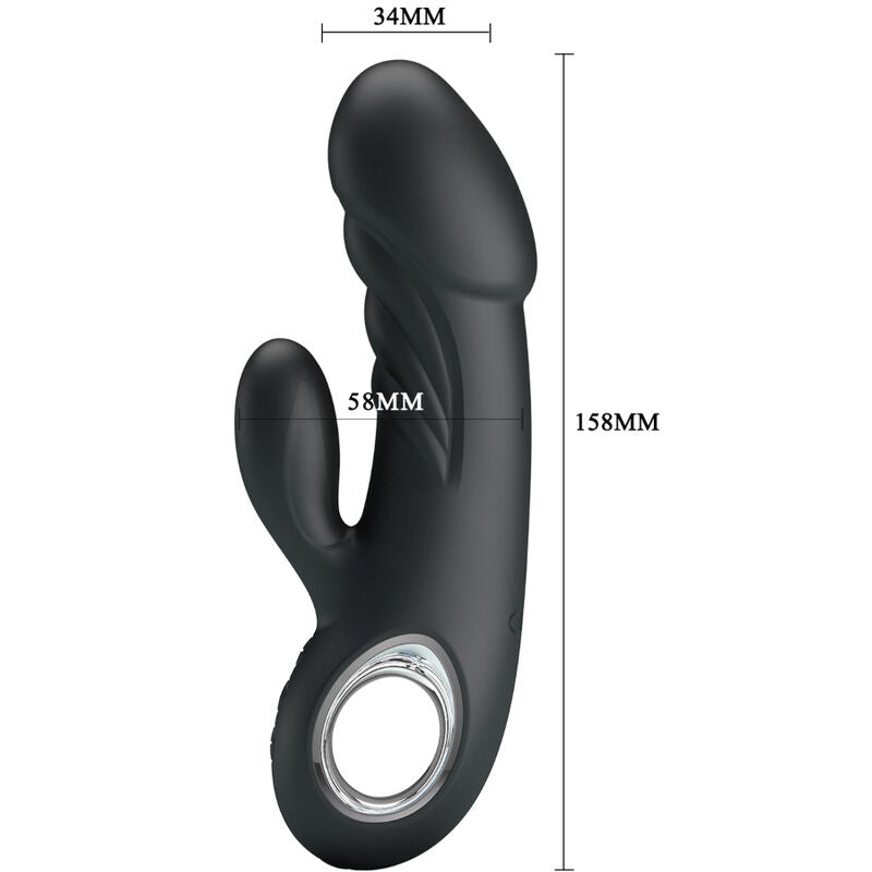 Vibratore Rabbit Punto G e Clitoride Pretty Love Ansel — 7 Modalità