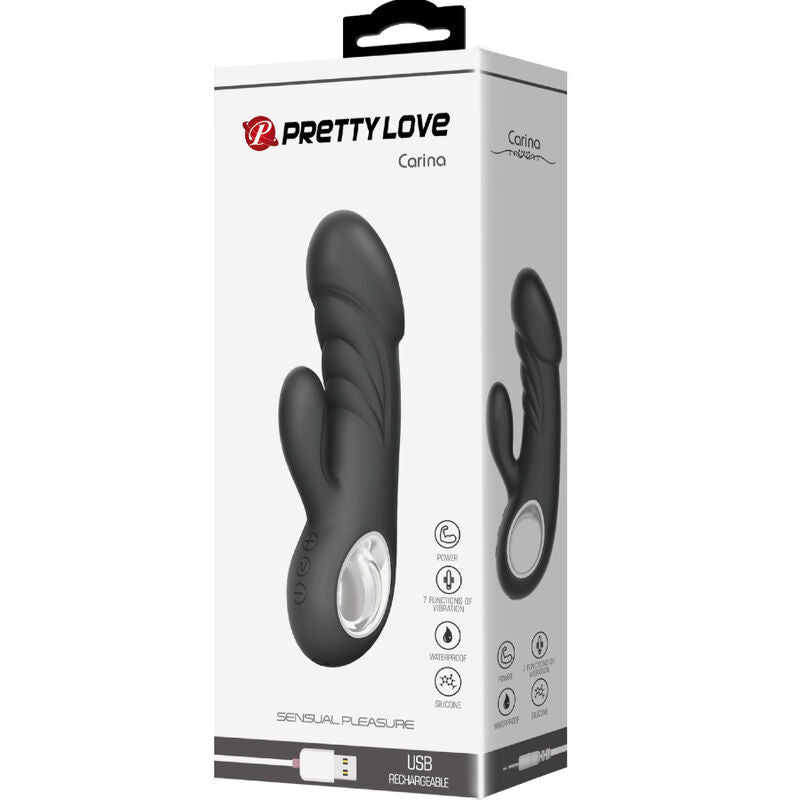 Vibratore Rabbit Punto G e Clitoride Pretty Love Ansel — 7 Modalità
