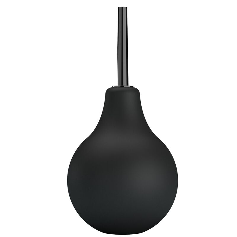 Doccia Anale Mr Play — Bulbo Morbido, Ugello 7,5 cm, Nero