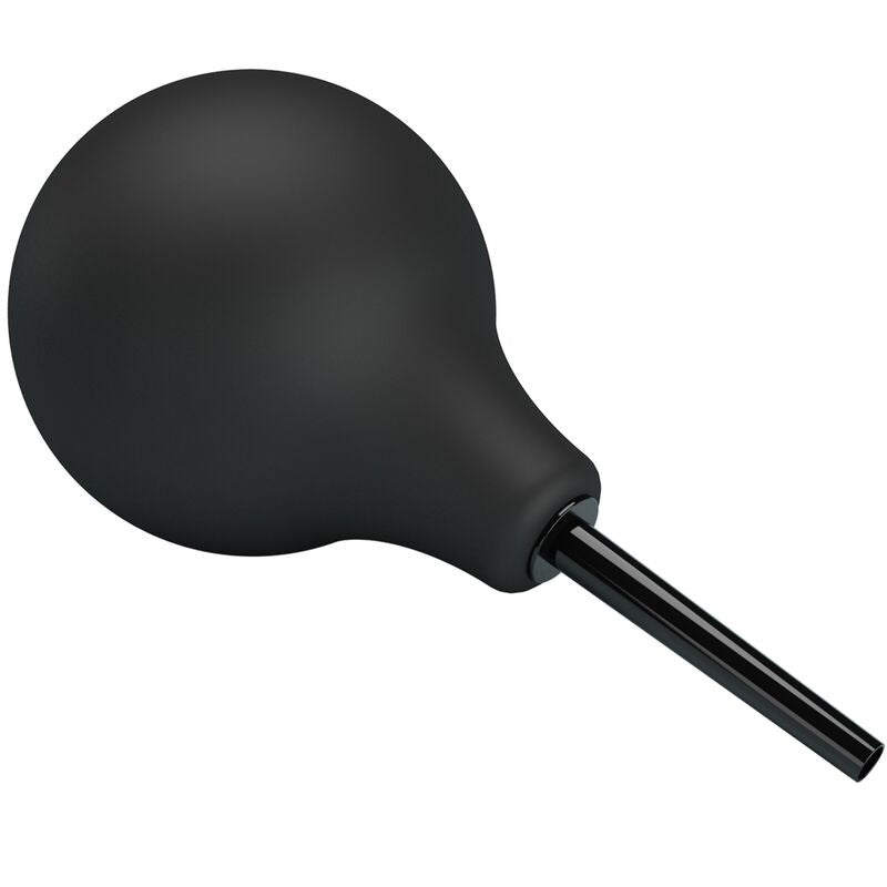 Doccia Anale Mr Play — Bulbo Morbido, Ugello 7,5 cm, Nero