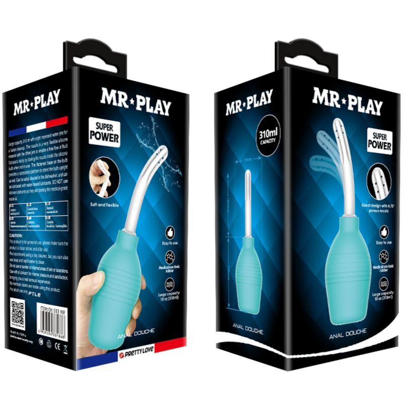 Doccia Anale Mr Play — Bulbo Extra Large, Gomma
