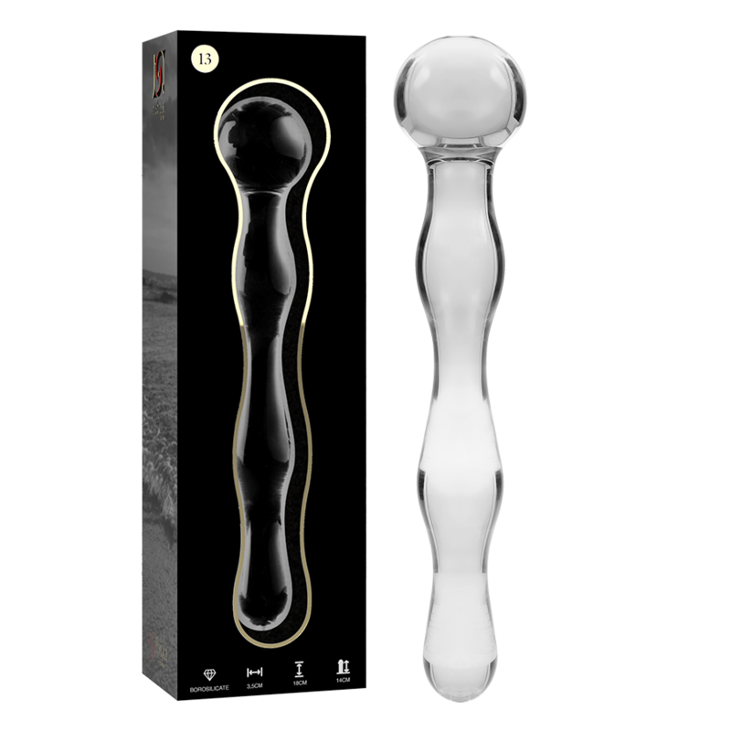 Plug Anale in Vetro Borosilicato Nebula Series Modello 13 — 18 cm