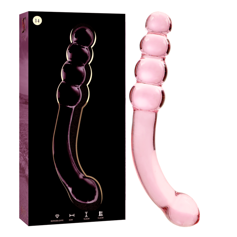 Plug Anale in Vetro Borosilicato Nebula Series Modello 14 — 18.5 cm
