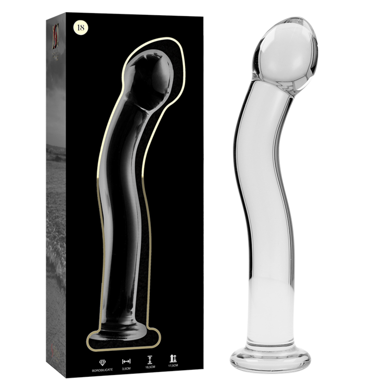 Plug Anale in Vetro Borosilicato Nebula Series Modello 18 — 18,5 cm