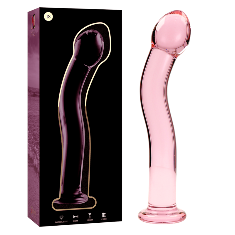 Plug Anale in Vetro Borosilicato Nebula Series Modello 18 — 18.5 cm