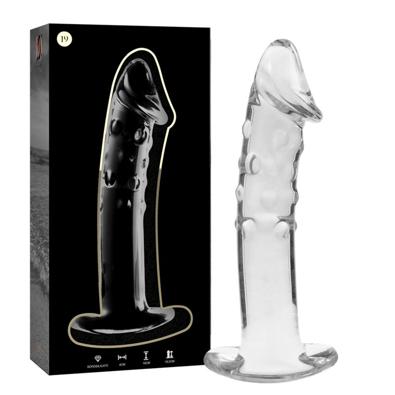 Plug Anale in Vetro Borosilicato Nebula Series Modello 19 — 18.5 cm