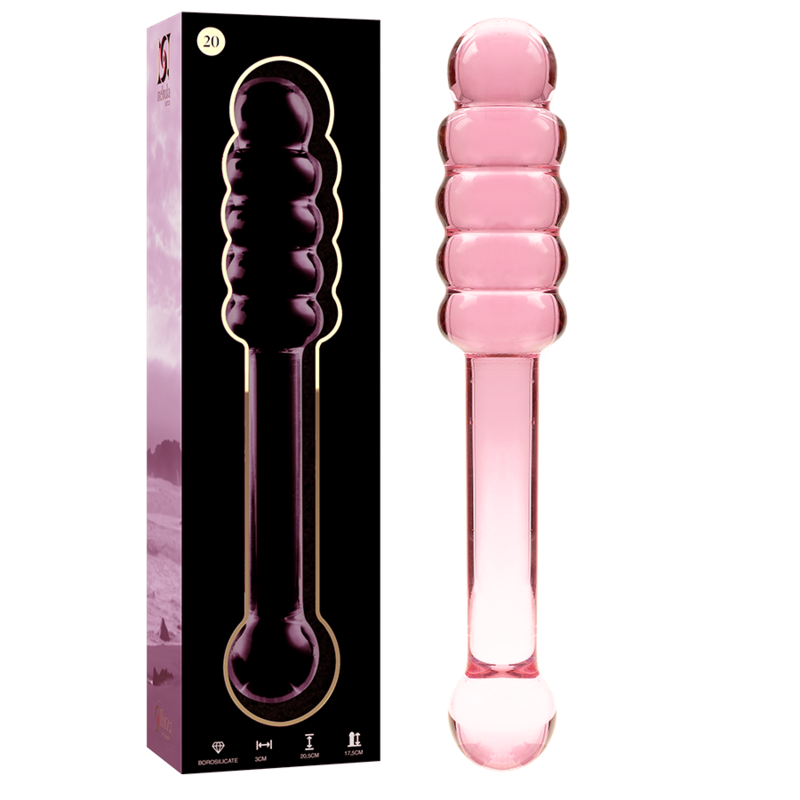 Plug Anale in Vetro Borosilicato Nebula Series Modello 20 — 20.5 cm