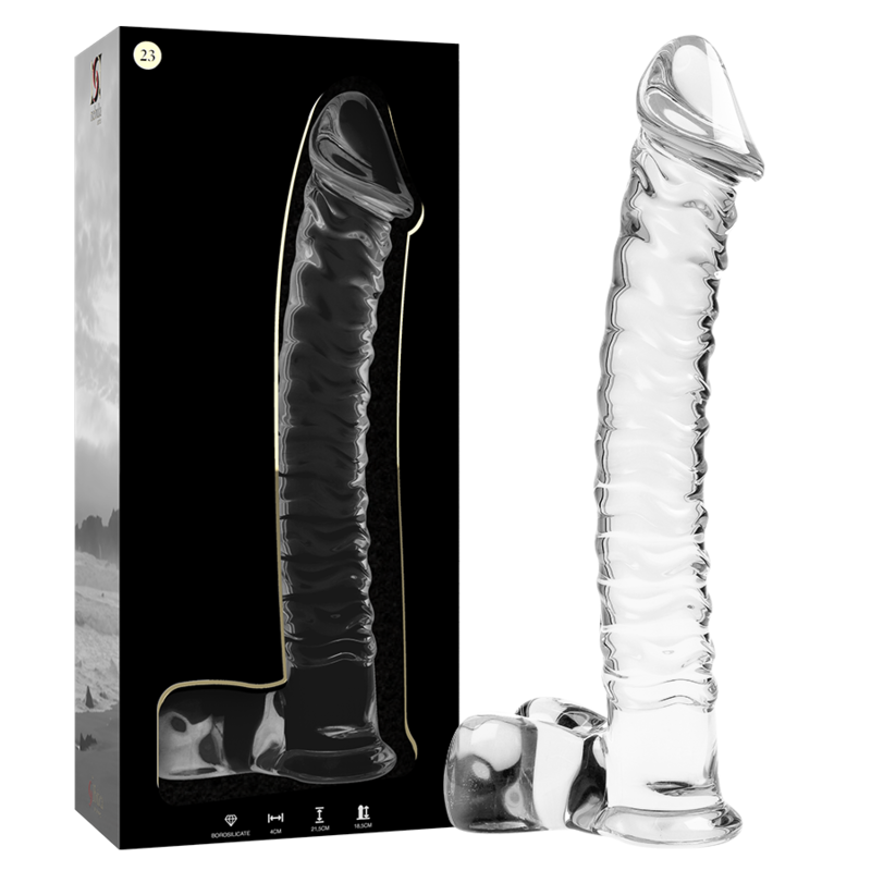 Plug Anale in Vetro Borosilicato Nebula Series Modello 23 — 21.5 cm