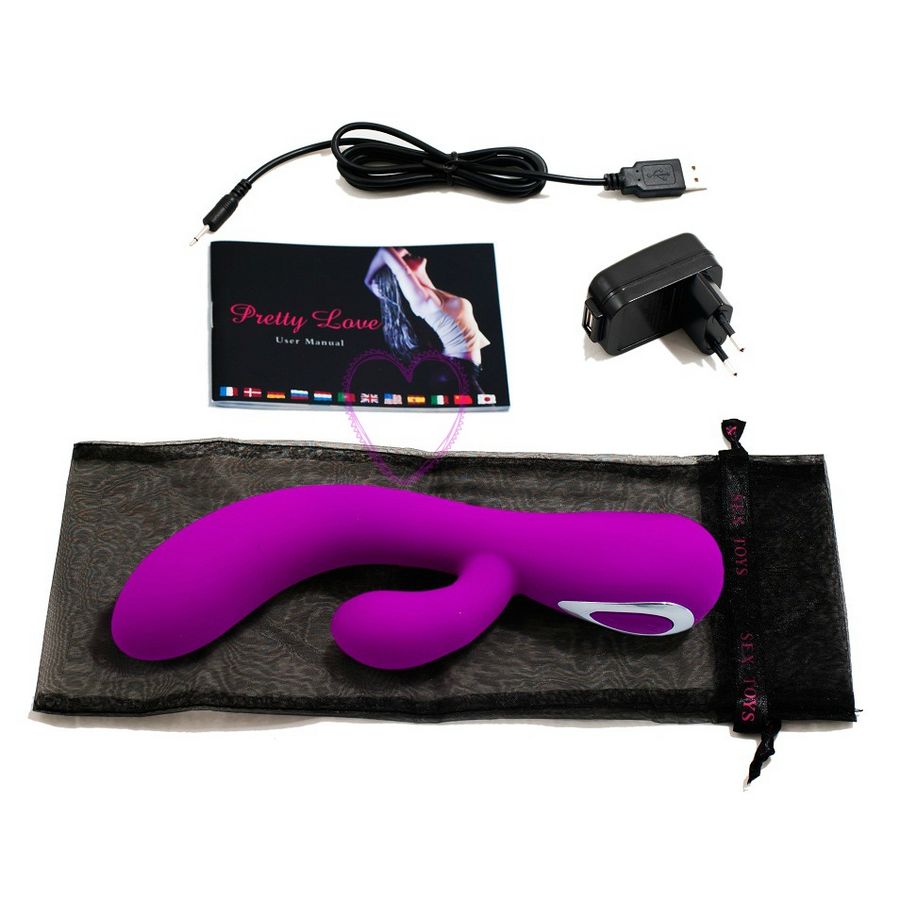 Vibratore Rabbit Clitoride Pretty Love Smart Miele — Lilla