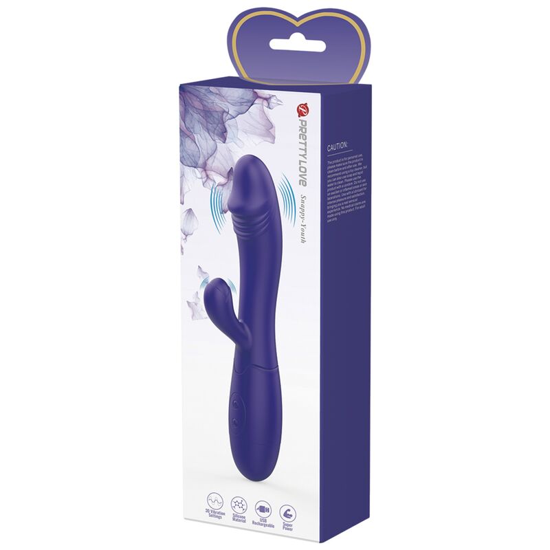 Vibratore Rabbit Punto G e Clitoride Pretty Love Snappy Youth