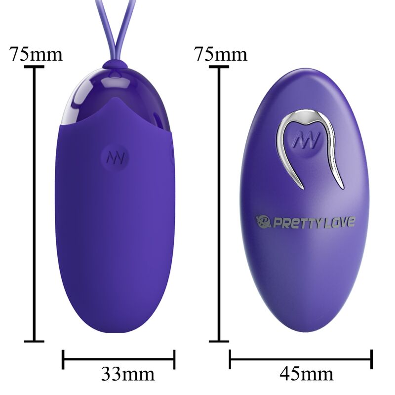 Uovo Vibrante Telecomandato Pretty Love Berger — 12 Modalità